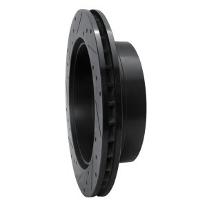 Chevrolet Silverado 1500 Brake Rotor (1) - Rear Right - R1 Concepts - Drilled & Slotted - Black - `03-`05